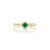 Women's emerald ring