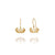 Erika Collection 102GP - 18k Gold-Plated Earrings - AURUM Icelandic Jewelry