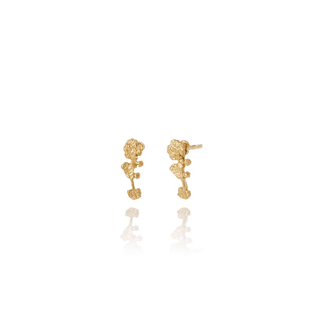 Erika Collection 103GP - 18k Gold Plated Sterling Silver Earrings - AURUM Icelandic Jewelry