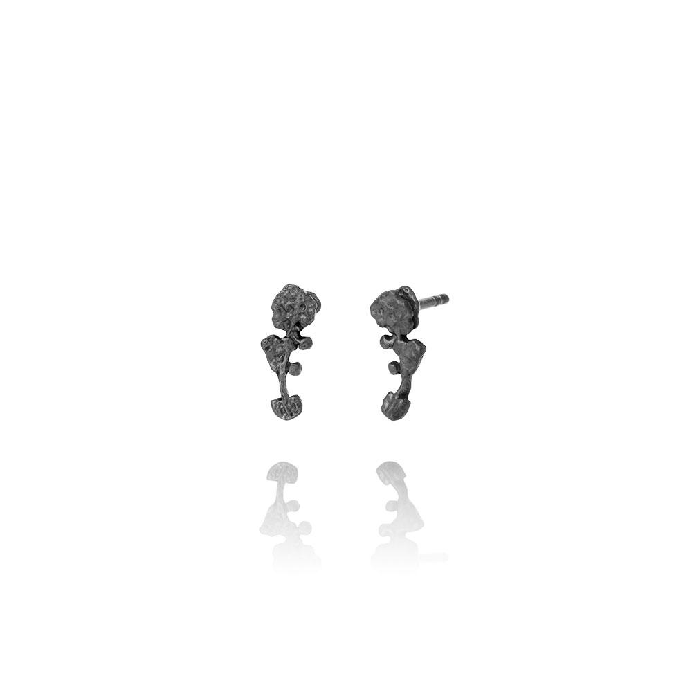 Erika Collection 103OX - Oxidized Sterling Silver Earrings - AURUM Icelandic Jewelry