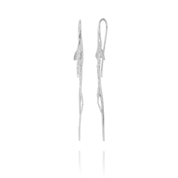 Erika Collection 105 - Drop Earrings in 925 Sterling Silver - AURUM Icelandic Jewelry