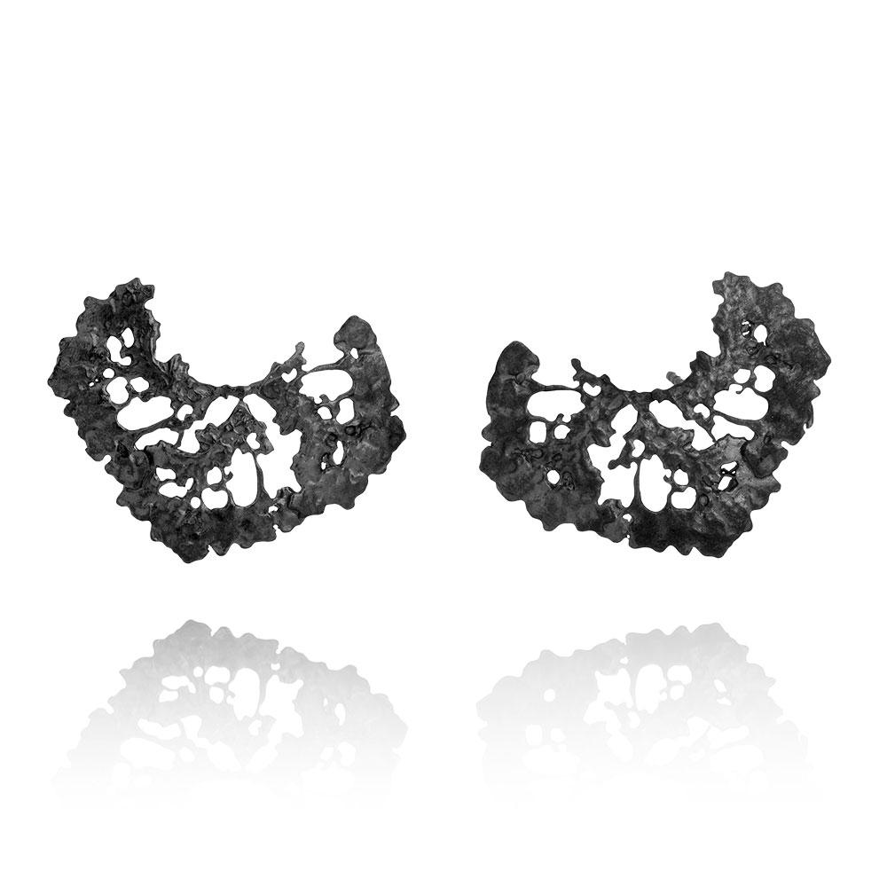 Erika Collection 110 OX -  Earrings in Oxidized 925 Sterling Silver - AURUM Icelandic Jewelry