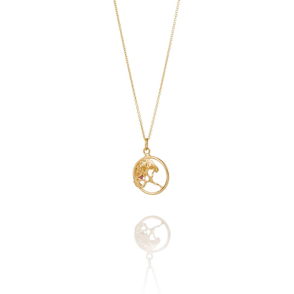 Erika Collection 201 GP - Gold-Plated Sterling Silver Pendant Necklace - AURUM Icelandic Jewelry