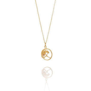 Erika Collection 201 GP - Gold-Plated Sterling Silver Pendant Necklace - AURUM Icelandic Jewelry