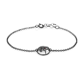 Erika Collection 301 OX - Oxidized Sterling Silver Bracelet - AURUM Icelandic Jewelry