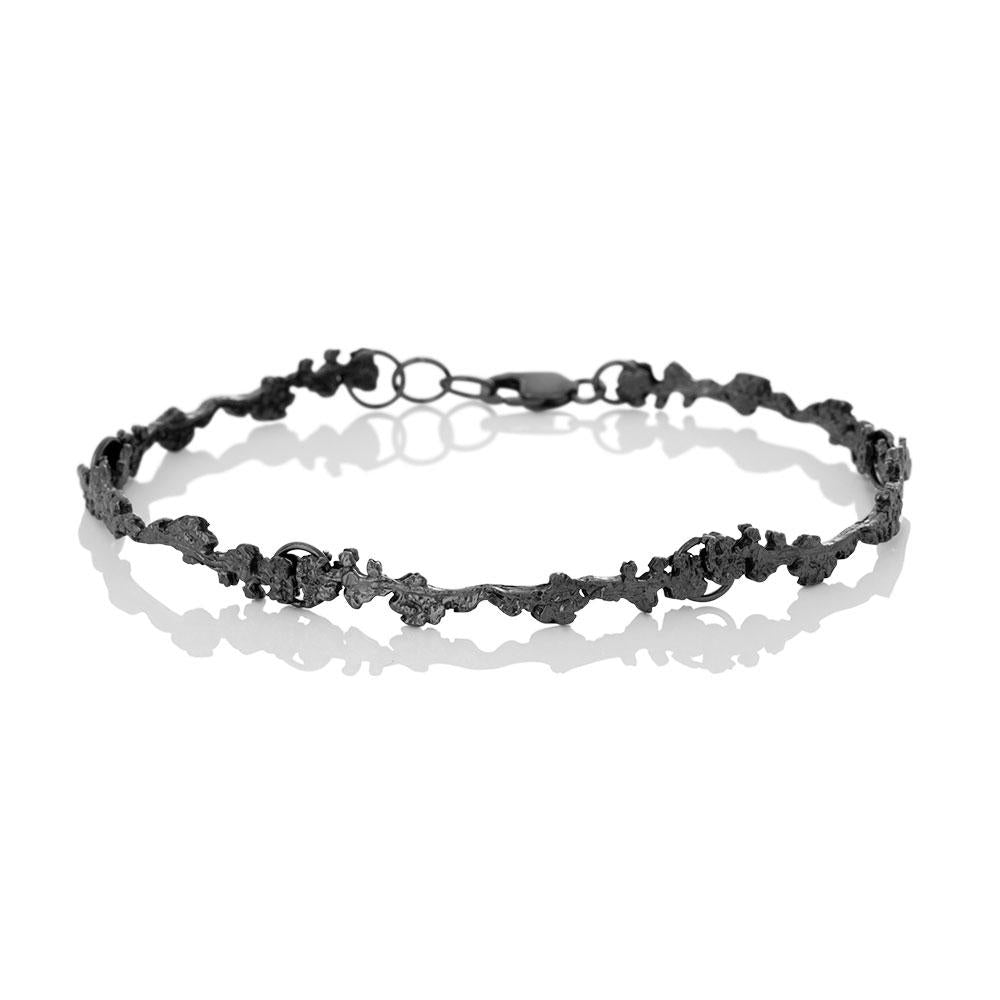 Erika Collection 302 OX - Oxidized Sterling Silver Bracelet - AURUM Icelandic Jewelry