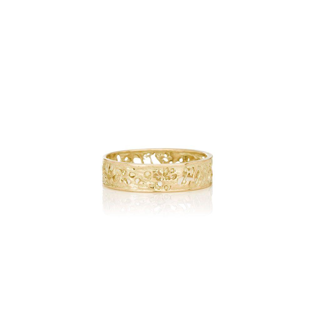 Unique wedding rings from Iceland - ERIKA - 14-karat gold filigree
