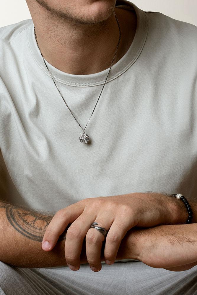 Man Jewelry|men's Stainless Steel Geometric Bar Pendant Necklace -  Minimalist Link Chain