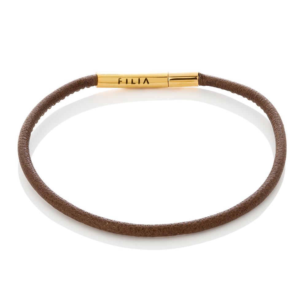 Pandora Compatible Charm Bracelet - Brown - FILIA Iceland