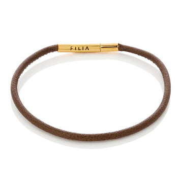 Pandora Compatible Charm Bracelet - Brown - FILIA Iceland