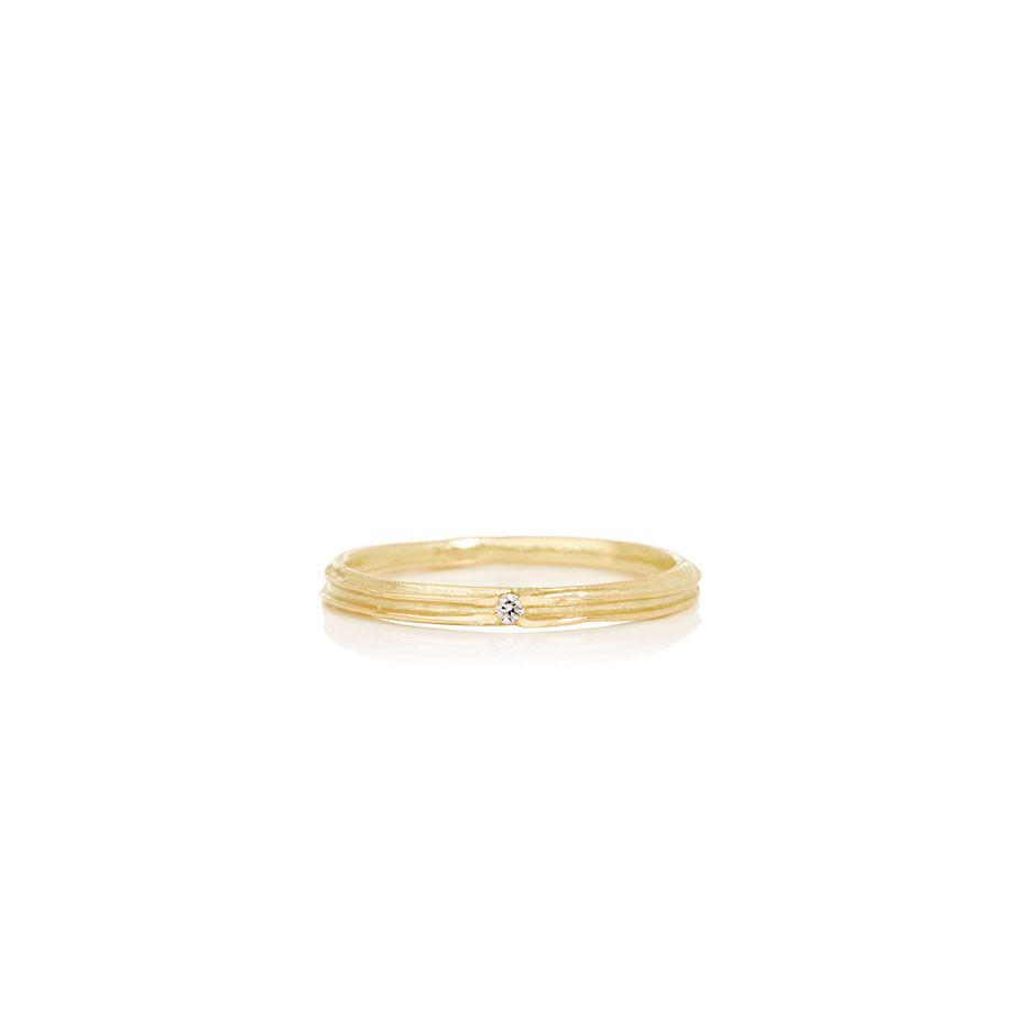 Women's solid gold ring - WATERFALL